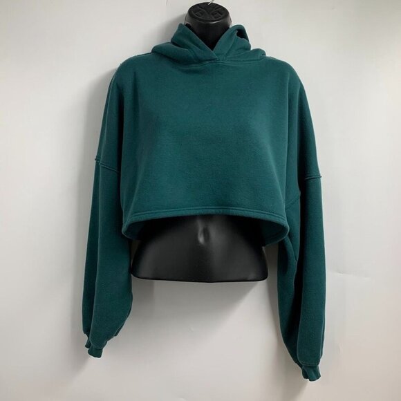 Savage X Fenty Women's Cropped Relaxed Long Sleeve Hoodie Sweatpants Set Size L‎ - Picture 2 of 15